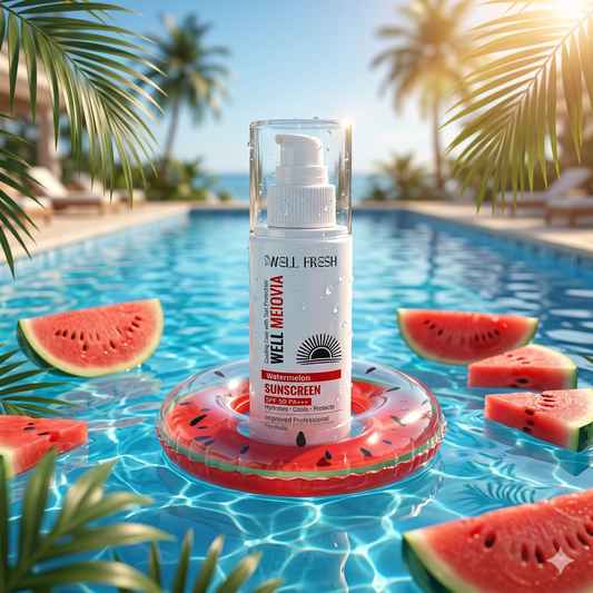 Watermelon Sunscreen SPF 50 PA+++ for Sun Protection and Hydrated Skin