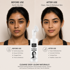 Charcoal Face Wash for Dirt Removal and Fresh Clear Skin