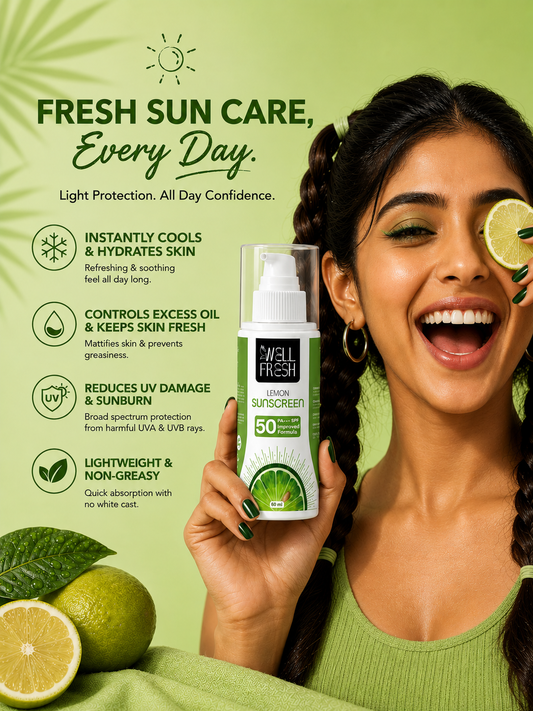 Lemon Sunscreen for Daily Outdoor Skin Protection