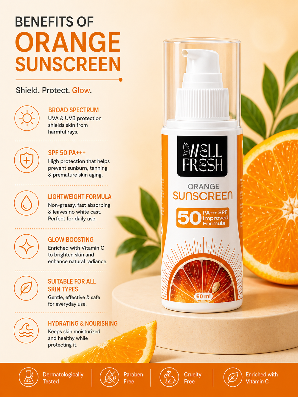 orange sunscreen