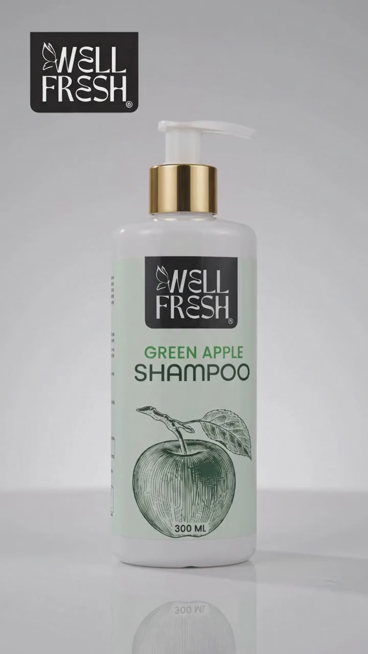 Green Apple Shampoo for Oily Scalp and Hair Freshness